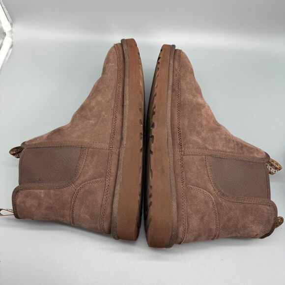 UGG Neumel Men's 11 Rocky Oak Suede Chelsea Boots Ankle Slip-On Round Toe Casual - Picture 7 of 10